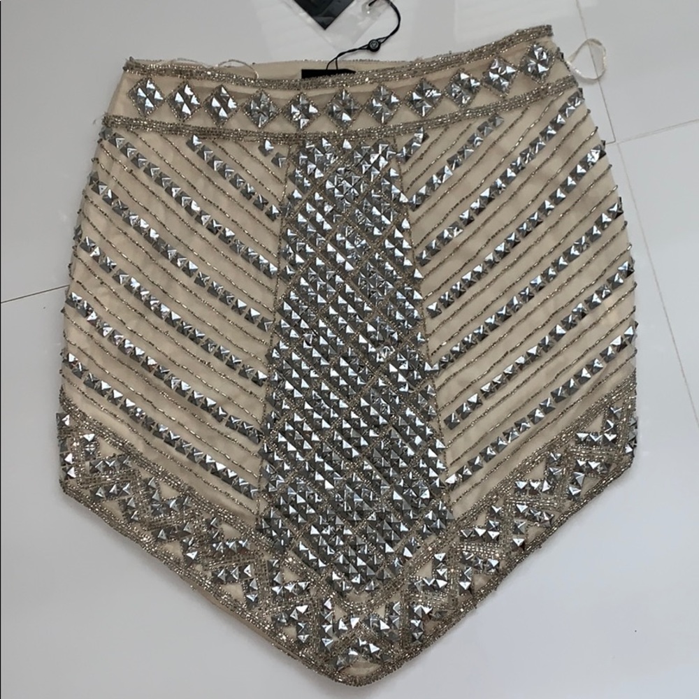 Peace + Love Embellished Sequin Triangle Skirt